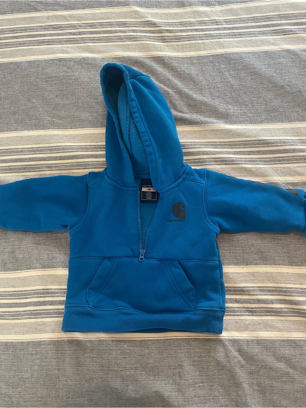 Carhartt Toddler Blue Hooded Pullover Baby 6 Month